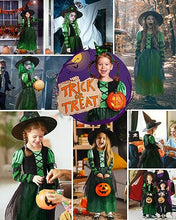 Load image into Gallery viewer, Narecte Halloween Costumes for Girls Halloween Costumes,Witch Costume for Girls Witch Costume,Kids Witch Costume