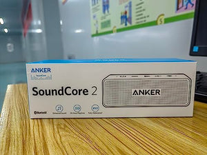 Anker Soundcore 2 Portable Bluetooth Speaker with 12W Stereo Sound, Bluetooth 5, Bassup, IPX7 Waterproof, 24-Hour Playtime, Wireless Stereo Pairing, Speaker for Home, Outdoors, Travel