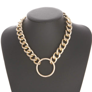 Punk Chain Chunky Necklaces for women Multilayer Collar Necklace Gold in 9 Different Styles