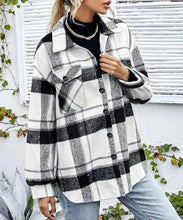 Load image into Gallery viewer, AUTOMET Womens Fall Outfits Fashion Clothes Shackets Flannel Plaid Button Down Long Sleeve Shirts Jackets 2024