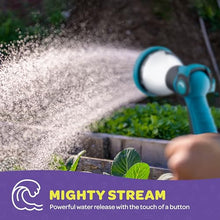 Load image into Gallery viewer, Hose Nozzle Heavy Duty Hose Sprayer With 10 Adjustable Watering Patterns. Thumb Control Design, Comfortable Ergonomic Grip, Garden Hose Nozzle for Watering Plants &amp; Lawns/Fun showers/Cleaning