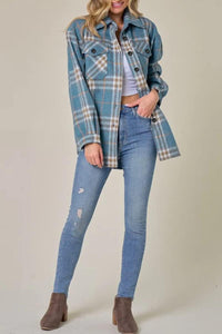 AUTOMET Womens Fall Outfits Fashion Clothes Shackets Flannel Plaid Button Down Long Sleeve Shirts Jackets 2024