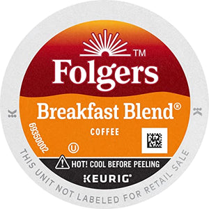 Folgers Classic Roast Medium Roast Coffee, 72 Keurig K-Cup Pods