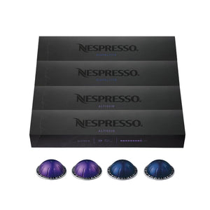 Nespresso Capsules Vertuo, Espresso, Bold Variety Pack, Medium and Dark Roast Espresso Coffee, 40-Count Coffee Pods, Brews 1.35oz