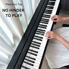 Load image into Gallery viewer, Piano Notes Guide for Beginner, Removable Piano Keyboard Note Labels for Learning, 88-Key Full Size, Made of Silicone, No Need Stickers, Reusable