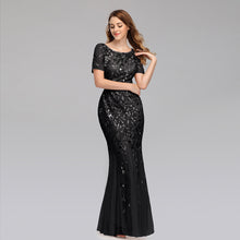 Load image into Gallery viewer, Elegant Women&#39;s Evening Dress Designated with Lace and Embroidery in 10 Beautiful Colors