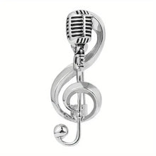 Load image into Gallery viewer, 1pc Music Mic Brooch Pin - Elegant Music-Themed Accessory with Functional Microphone Pin for Musicians and Music Lovers