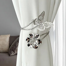 Load image into Gallery viewer, Elegant Flower Butterfly Design Curtain Strap - Minimalist Hollow Out Curtain Buckle with Easy Installation