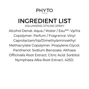 PHYTO VOLUME Volumizing Blow Dry Spray, Instant Volume, No Stiffness, Heat Protection, For Fine Hair, Thin Hair, Silicone Free, 5.07 fl. oz