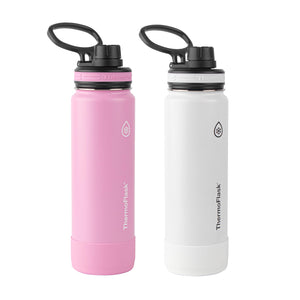 ThermoFlask 14/16/24/40 oz Double Wall Vacuum Insulated Stainless Steel 2-Pack of Water Bottles