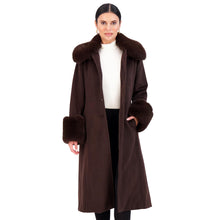 Load image into Gallery viewer, Vince Camuto Winter Coats, Women Single-Breasted Fur Collar Cuffed Womens Jacket