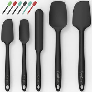 Silicone Spatula Set of 5,High Temperature Resistant, Food Grade Silicone, Dishwasher Safe, for Baking cooking (Colorful)