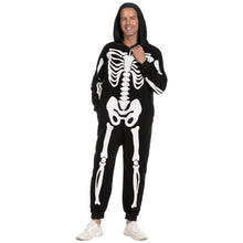 Load image into Gallery viewer, Spooktacular Creations Unisex Skeleton Family Matching Pajama Jumpsuit for Men Halloween Dress Up Party Themed Party Cosplay