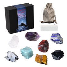 Load image into Gallery viewer, 1.2-2&quot; Crystals and Healing Stones Gift for Women and Men Birthday Christmas Mothers and Fathers Day, 8PCS Natural Raw Stones Crystal