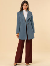 Load image into Gallery viewer, Women&#39;s Classic Stand Collar Long Sleeve Winter Belted Long Coat