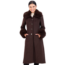 Load image into Gallery viewer, Vince Camuto Winter Coats, Women Single-Breasted Fur Collar Cuffed Womens Jacket