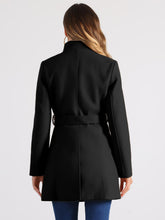 Load image into Gallery viewer, Women&#39;s Classic Stand Collar Long Sleeve Winter Belted Long Coat