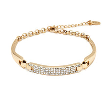 Load image into Gallery viewer, Elegant Barzel 18K Gold Plated Crystal ID Bracelet For Women in 3 Colors