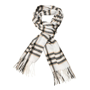 Herringbone Houndstooth Checked Pattern Cashmere Feel Classic Soft Luxurious Unisex Winter Scarf