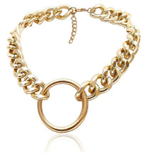 Load image into Gallery viewer, Punk Chain Chunky Necklaces for women Multilayer Collar Necklace Gold in 9 Different Styles