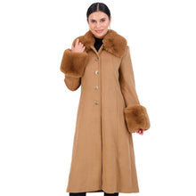 Load image into Gallery viewer, Vince Camuto Winter Coats, Women Single-Breasted Fur Collar Cuffed Womens Jacket