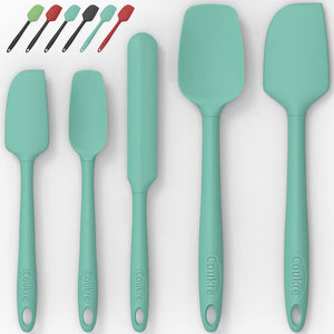 Silicone Spatula Set of 5,High Temperature Resistant, Food Grade Silicone, Dishwasher Safe, for Baking cooking (Colorful)