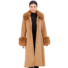 Load image into Gallery viewer, Vince Camuto Winter Coats, Women Single-Breasted Fur Collar Cuffed Womens Jacket