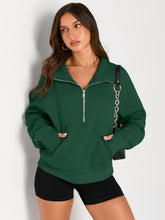 Load image into Gallery viewer, AUTOMET Womens Sweatshirts Half Zip Cropped Pullover Fleece Quarter Zipper Hoodies Fall outfits Clothes Thumb Hole