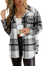 Load image into Gallery viewer, AUTOMET Womens Fall Outfits Fashion Clothes Shackets Flannel Plaid Button Down Long Sleeve Shirts Jackets 2024