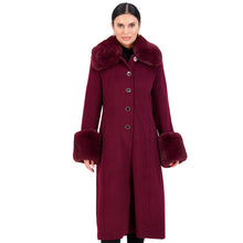 Load image into Gallery viewer, Vince Camuto Winter Coats, Women Single-Breasted Fur Collar Cuffed Womens Jacket