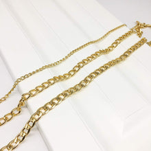 Load image into Gallery viewer, Punk Chain Chunky Necklaces for women Multilayer Collar Necklace Gold in 9 Different Styles