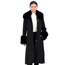 Load image into Gallery viewer, Vince Camuto Winter Coats, Women Single-Breasted Fur Collar Cuffed Womens Jacket