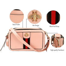 Load image into Gallery viewer, Beatfull Designer Bee Crossbody Purse for Women PU Leather Shoulder Handbag Camera Clucth