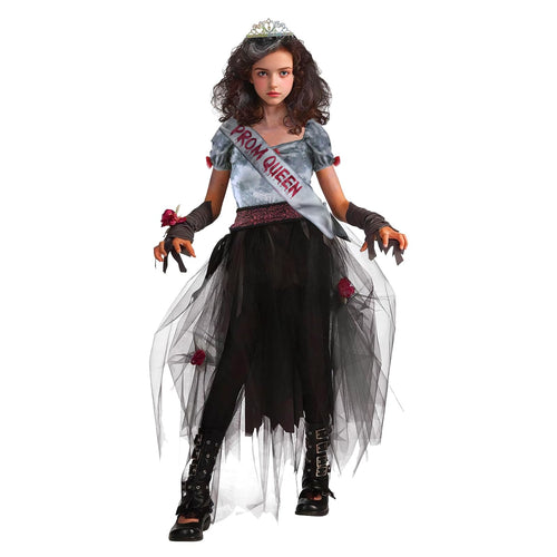 Zombie Prom Queen Costume for Girls,Halloween Costumes for kids Zombie Princess Costume