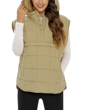 Load image into Gallery viewer, Flygo Women Quilted Pullover Puffer Vest Jacket Oversized Lightweight Sleeveless Down Vests Outerwear