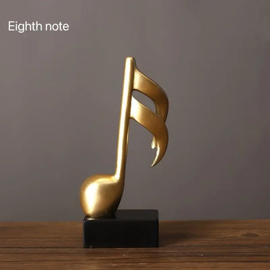 Modern Minimalist Music Note Resin Decor - Perfect For Office, Home, Living Room, Or Entryway