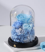 Load image into Gallery viewer, Valentine&#39;s Day Gifts for Her, Preserved Real Flowers Eternal Rose in Glass Dome, Forever Flowers for Delivery