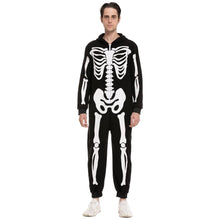 Load image into Gallery viewer, Spooktacular Creations Unisex Skeleton Family Matching Pajama Jumpsuit for Men Halloween Dress Up Party Themed Party Cosplay