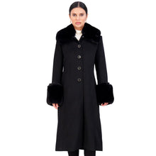 Load image into Gallery viewer, Vince Camuto Winter Coats, Women Single-Breasted Fur Collar Cuffed Womens Jacket