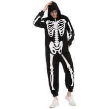 Load image into Gallery viewer, Spooktacular Creations Unisex Skeleton Family Matching Pajama Jumpsuit for Men Halloween Dress Up Party Themed Party Cosplay