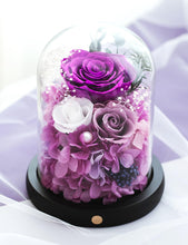 Load image into Gallery viewer, Valentine&#39;s Day Gifts for Her, Preserved Real Flowers Eternal Rose in Glass Dome, Forever Flowers for Delivery