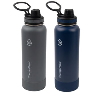 ThermoFlask 14/16/24/40 oz Double Wall Vacuum Insulated Stainless Steel 2-Pack of Water Bottles