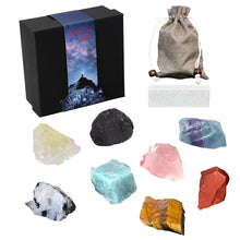 Load image into Gallery viewer, 1.2-2&quot; Crystals and Healing Stones Gift for Women and Men Birthday Christmas Mothers and Fathers Day, 8PCS Natural Raw Stones Crystal