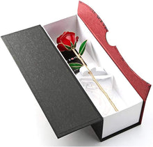 Load image into Gallery viewer, Valentines Day Gifts for Her, Real Rose Dipped in 24K Gold, Preserved Rose Flower