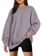 Load image into Gallery viewer, Oversized Sweatshirt for Women Fleece Crewneck Long Sleeve Loose Casual Pullover Top Fall Winter Trendy