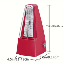 Load image into Gallery viewer, Mechanical Metronome Red Musical Instruments Plastic Metronome High-Precision Beat Tempo