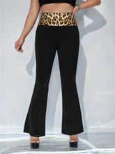 Load image into Gallery viewer, Leopard High Waist Flare Pants