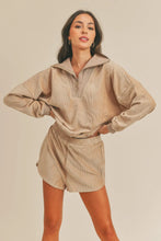 Load image into Gallery viewer, Girls and Women&#39;s Corduroy Half Zip Top and Shorts Set