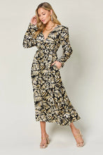 Load image into Gallery viewer, Double Take Full Size Tie Back Flounce Sleeve Dress