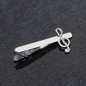 Funky Music Note Tie Clip for Men | Ideal Gift, Durable Alloy, Perfect for Musicians & Style Enthusiasts